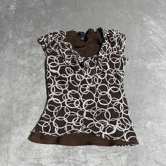 Vintage Y2K Signature Robbie Bee Silk Top Womens 10 Indie Hippie Fairy Artsy‎ - Picture 1 of 5
